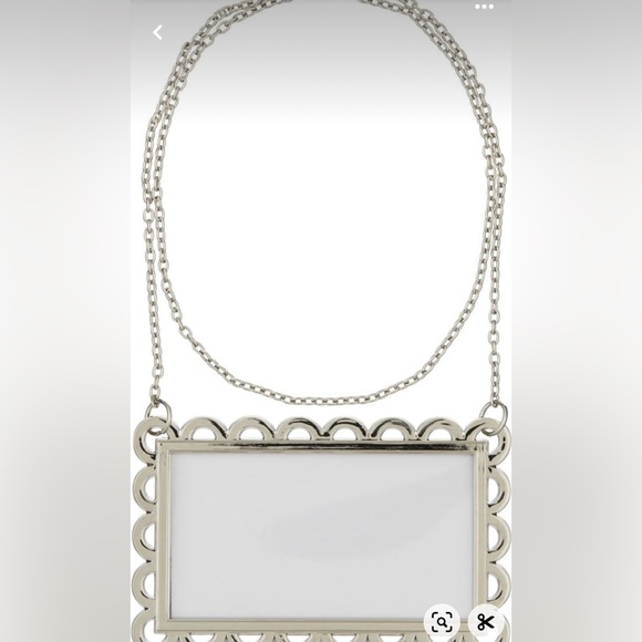 NEW - Crate & Barrel beverage jar label on chain - Picture 1 of 4